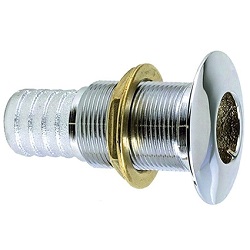 THRU HULL CONNECTION 3/4IN CHROME