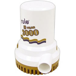 RULE 2000 PUMP,12V,GOLD