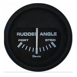 EURO BLACK 2IN RUDDER ANGLE INDICATOR