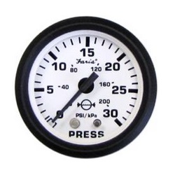 EURO WHITE 2IN WATER PRESSURE GAUGE KIT