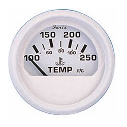 DRESS WHITE 2IN WATER TEMPERATURE GAUGE