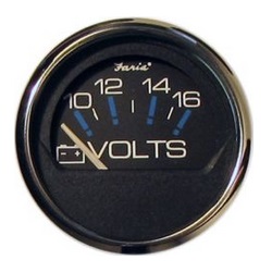 CHESAPEAKE BLACK SS 2IN VOLTMETER