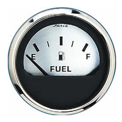 SPUN SILVER 2IN FUEL LEVEL GAUGE