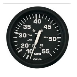 EURO BLACK 4IN SPEEDOMETERS - MECHANICAL