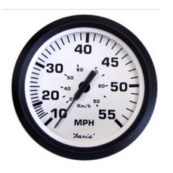 EURO WHITE 4IN SPEEDOMETERS - MECHANICAL