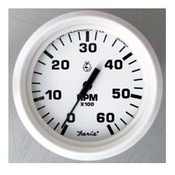 DRESS WHITE 4IN TACHOMETERS