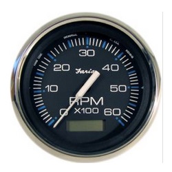 CHESAPEAKE BLACK SS 4IN TACHOMETERS