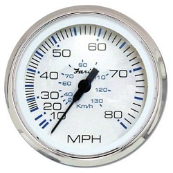 CHESAPEAKE WHITE SS 4IN SPEEDOMETERS