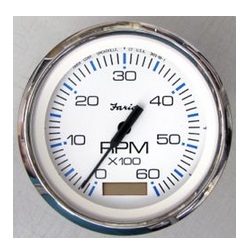 CHESAPEAKE WHITE SS 4IN TACHOMETERS