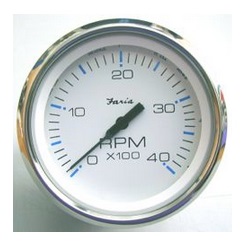 CHESAPEAKE WHITE SS 4IN TACHOMETERS