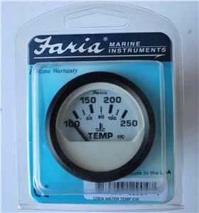 EURO WHITE 2IN WATER TEMPERATURE GAUGE