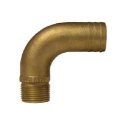3/4IN NPT-90 X 1IN ID HOSE BARB